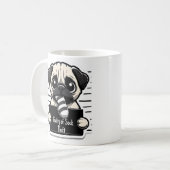 Guilty Paws Mok Shot - Pug - Koffie Mok (Voorkant links)
