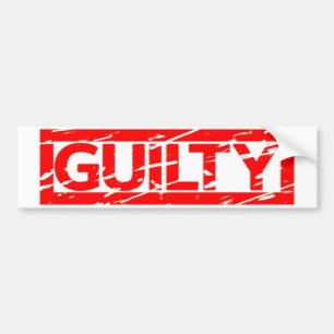 Guilty Stamp Bumpersticker