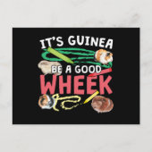 Guinea Be a Good Wheek - Guinee Pig Pun Briefkaart (Voorkant)