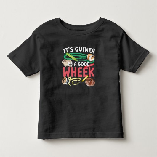 Guinea Be a Good Wheek - Guinee Pig Pun Kinder Shirts (Voorkant)
