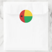Guinea-Bissau Fisheye Vlag Sticker (Tas)