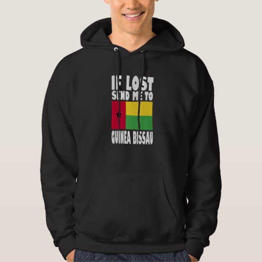 Guinea Bissau Flag Design  If lost send me to Guin Hoodie (Voorkant)