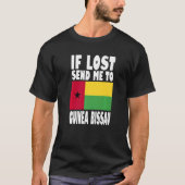 Guinea Bissau Flag Design  If lost send me to Guin T-shirt (Voorkant)