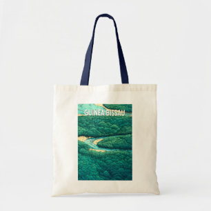 Guinea Bissau Illustratie Reis Kunst Vintage Tote Bag