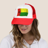 Guinea-Bissau Vlag Hoed Trucker Pet (In situ)