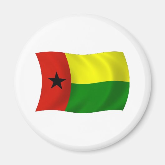 Guinea-Bissau Vlag Magneet (Voorkant)