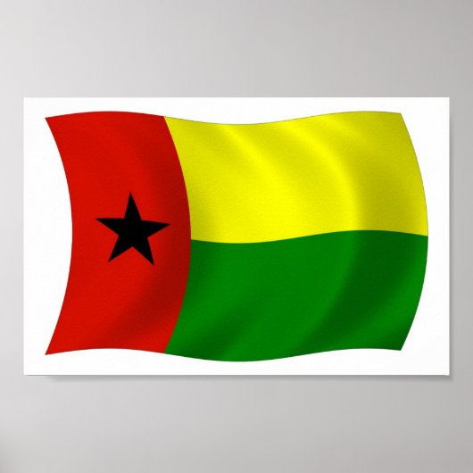 Guinea-Bissau Vlag Poster Print (Voorkant)