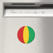 Guinea-Conakry Fisheye Vlag Magneet (Insitu (Vaatwasser))