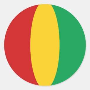 Guinea-Conakry Fisheye Vlag Sticker