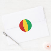 Guinea-Conakry Fisheye Vlag Sticker (Envelop)