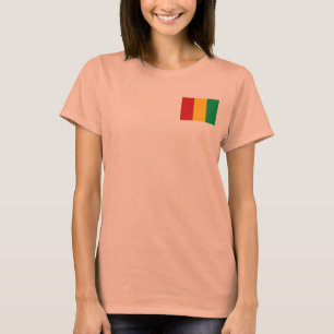 Guinea-Conakry Vlag + Landkaart T-Shirt