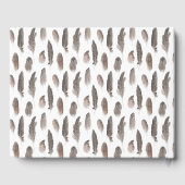 Guinea Farm Bird Feather Pattern Gastenboek (Achterkant)