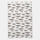 Guinea Farm Bird Feather Pattern Theedoek (Verticaal)