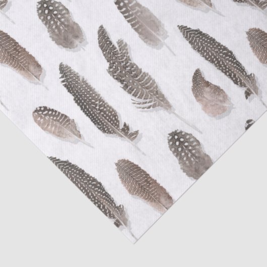 Guinea Farm Bird Feather Pattern Tissuepapier (Detail)