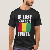 Guinea Flag Design  If lost send me to Guinea T-shirt (Voorkant)