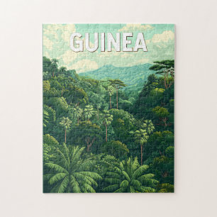 Guinea Illustratie Reis Kunst Vintage Legpuzzel