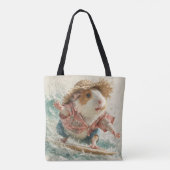 Guinea Pig Albert The Surfer Catching Waves Tote Bag (Achterkant)
