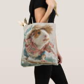 Guinea Pig Albert The Surfer Catching Waves Tote Bag (Dichtbij)