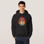 Guinea Pig Bunny Happy Easter Eggs Retro Men Women Hoodie (Voorkant volledig)