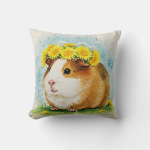 Guinea Pig Cavia Cavy Paardenbloemen Kussen