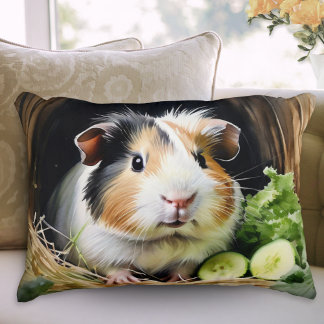 Guinea Pig Cavy Dierlijke Waterverf Accent Kussen