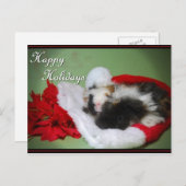 "Guinea Pig Christmas" Fotokaart Feestdagenkaart (Voorkant / Achterkant)