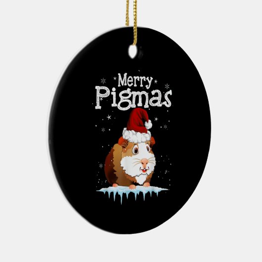 Guinea Pig Christmas Tree Keramisch Ornament (Rechts)