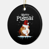 Guinea Pig Christmas Tree Keramisch Ornament (Links)