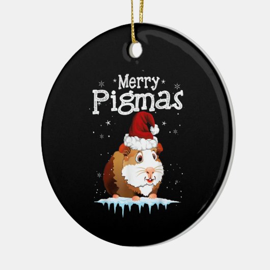 Guinea Pig Christmas Tree Keramisch Ornament (Links)