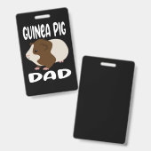 Guinea Pig Dad Badge (Voor- en achterkant)