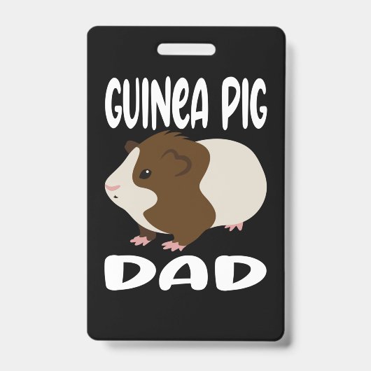 Guinea Pig Dad Badge (Voorzijde)