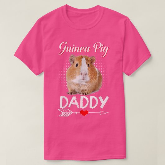 Guinea Pig Daddy Costume Clothing Cute Guinea Pig  T-shirt (Design voorkant)