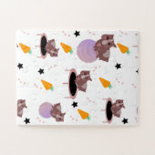 Guinea Pig Fitness Gym Funny Design Legpuzzel (Horizontaal)