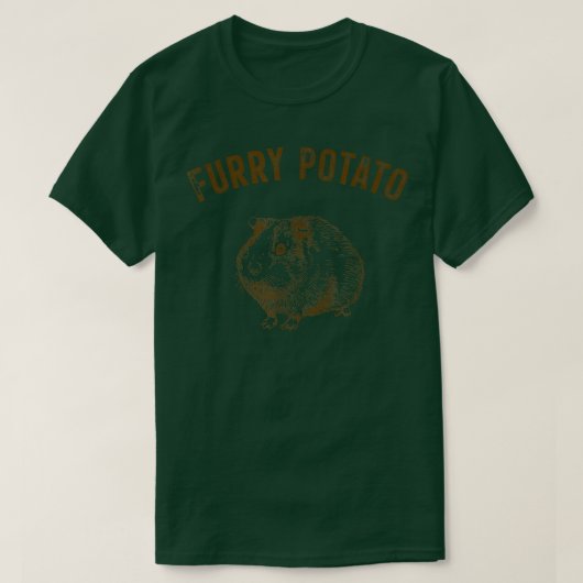 Guinea Pig Funny Furry Potato Wrong Animal Name St T-shirt (Design voorkant)
