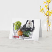 Guinea Pig greecard Kaart (Gele Bloem)