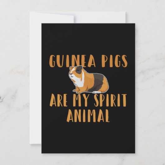 Guinea Pig - Guinea Pigs Are My Spirit Animal Bedankkaart (Voorkant)