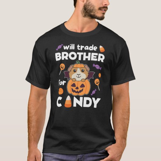 Guinea Pig Halloween Pumpkin Guinea Pig Trade T-shirt (Voorkant)