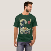 Guinea Pig Kanagawa Japanese Surfing Wave retro T-shirt (Voorkant volledig)
