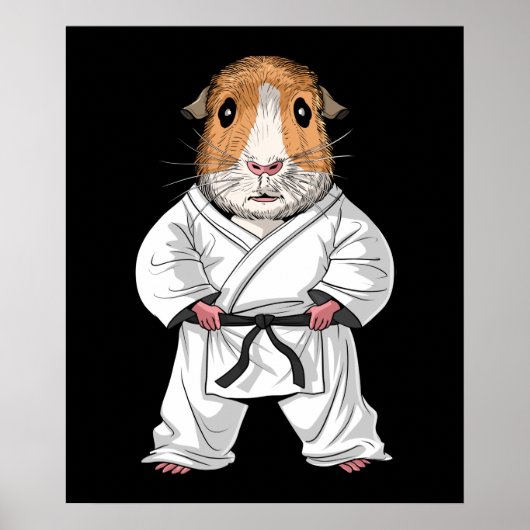 Guinea Pig Karate Poster (Voorkant)