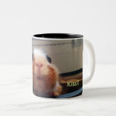 Guinea pig kiss mug tweekleurige koffiemok (Voorkant rechts)