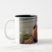 Guinea pig kiss mug tweekleurige koffiemok (Links)