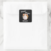Guinea Pig Love Vierkante Sticker (Tas)