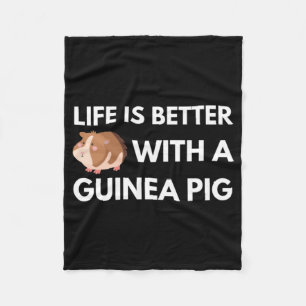 Guinea Pig Lover Fleece Deken