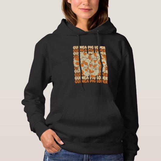 Guinea Pig Lover Graphic Guinea Pig Owner Cavy Ani Hoodie (Voorkant)