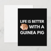 Guinea Pig Lover Notitiekaartje (Voorkant / Achterkant)
