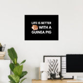 Guinea Pig Lover Poster (Thuiskantoor)