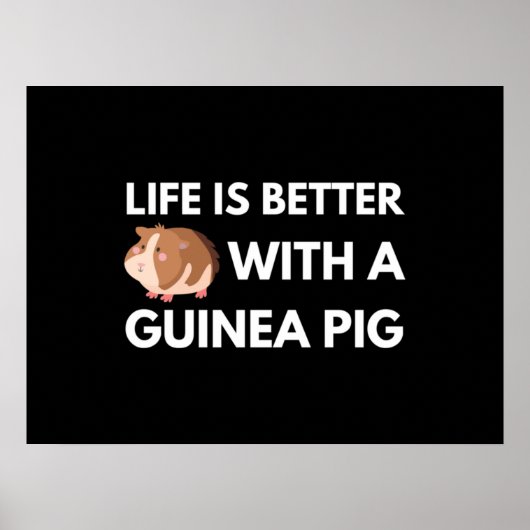 Guinea Pig Lover Poster (Voorkant)