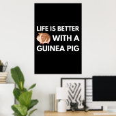 Guinea Pig Lover Poster (Thuiskantoor)