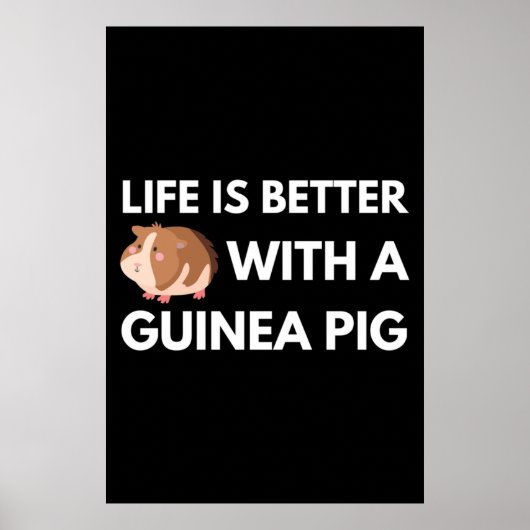 Guinea Pig Lover Poster (Voorkant)