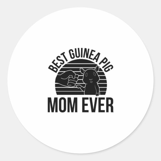 Guinea Pig Lover Ronde Sticker (Voorkant)